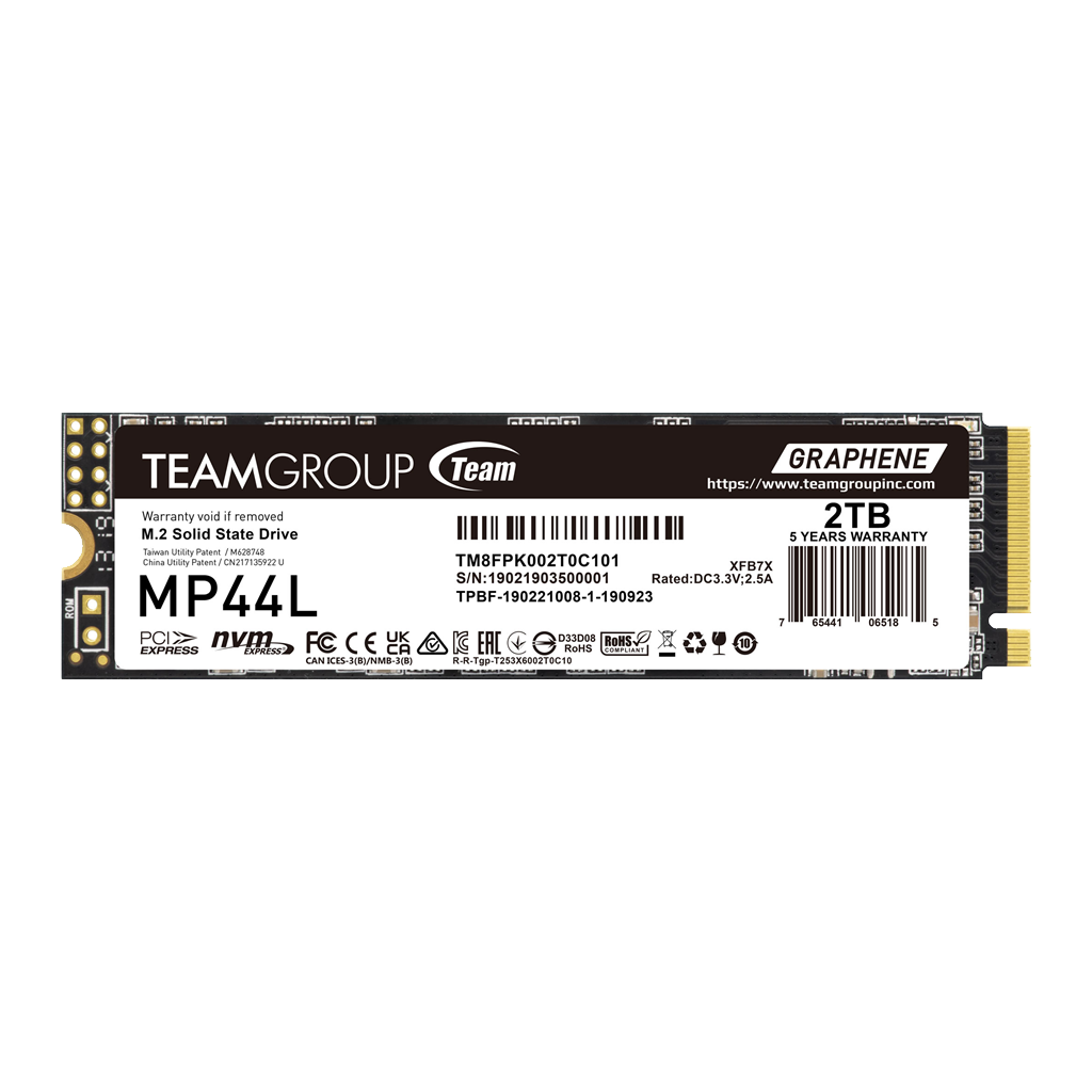 Team Group MP44L 2TB M.2 PCIe4.0 x4 NVMe SSD