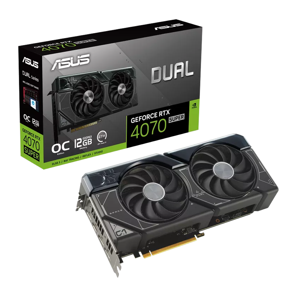 ASUS Dual GeForce RTX 4070 SUPER OC Edition 12GB Graphics Card