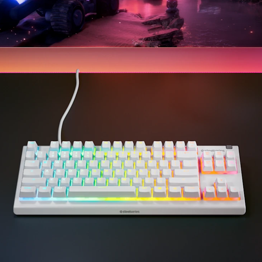 SteelSeries Apex 3 TKL Gaming Keyboard - White