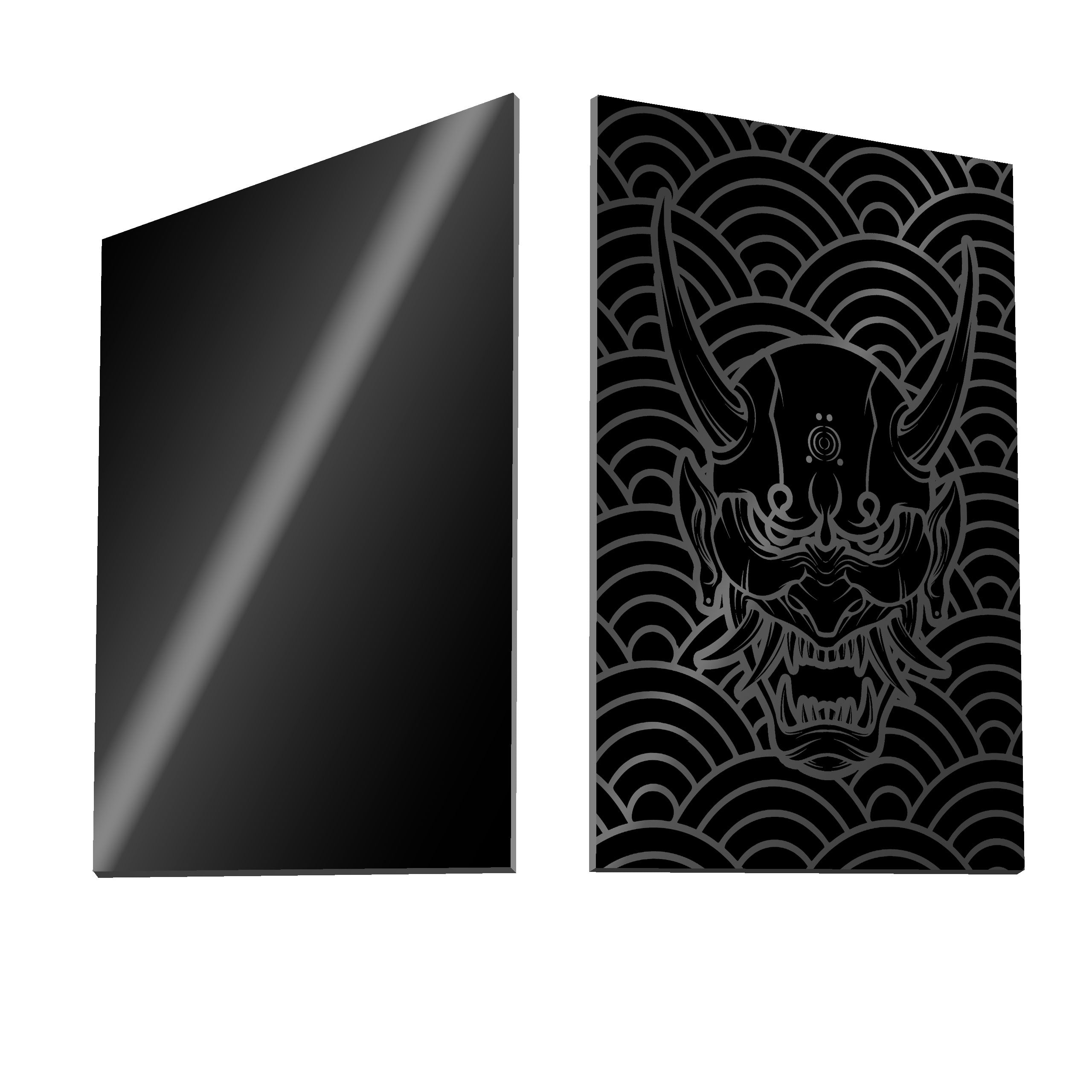 Printed Glass Side Panel Set