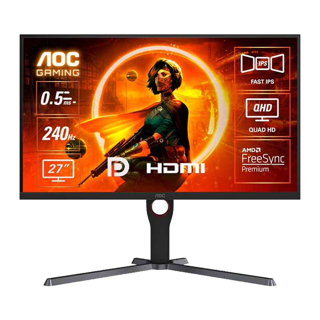 AOC Q27G3ZE 27" QHD 240Hz Fast IPS Gaming Monitor