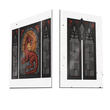 Printed Glass Side Panel Set