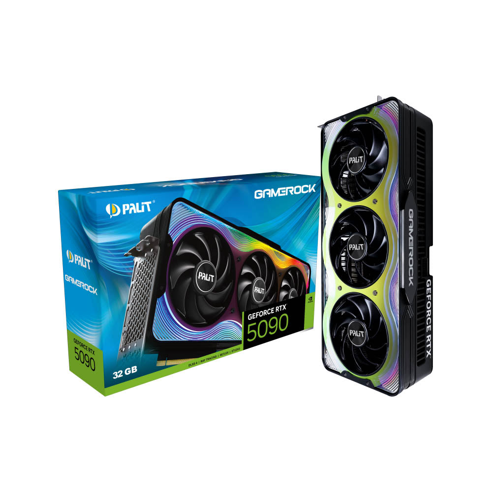 Palit GeForce RTX 5090 GameRock 32GB GDDR7 Graphics Card – retail box