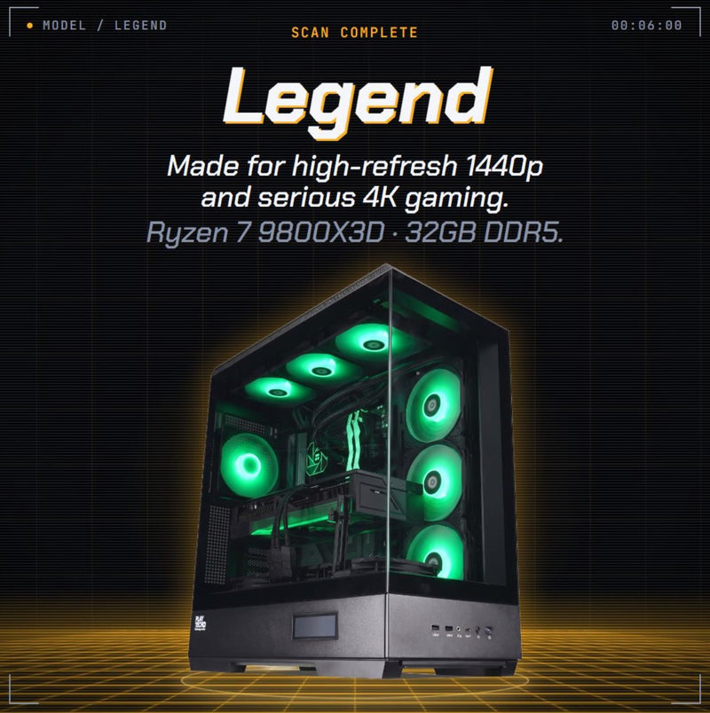 Overview of Legend series gaming PCs