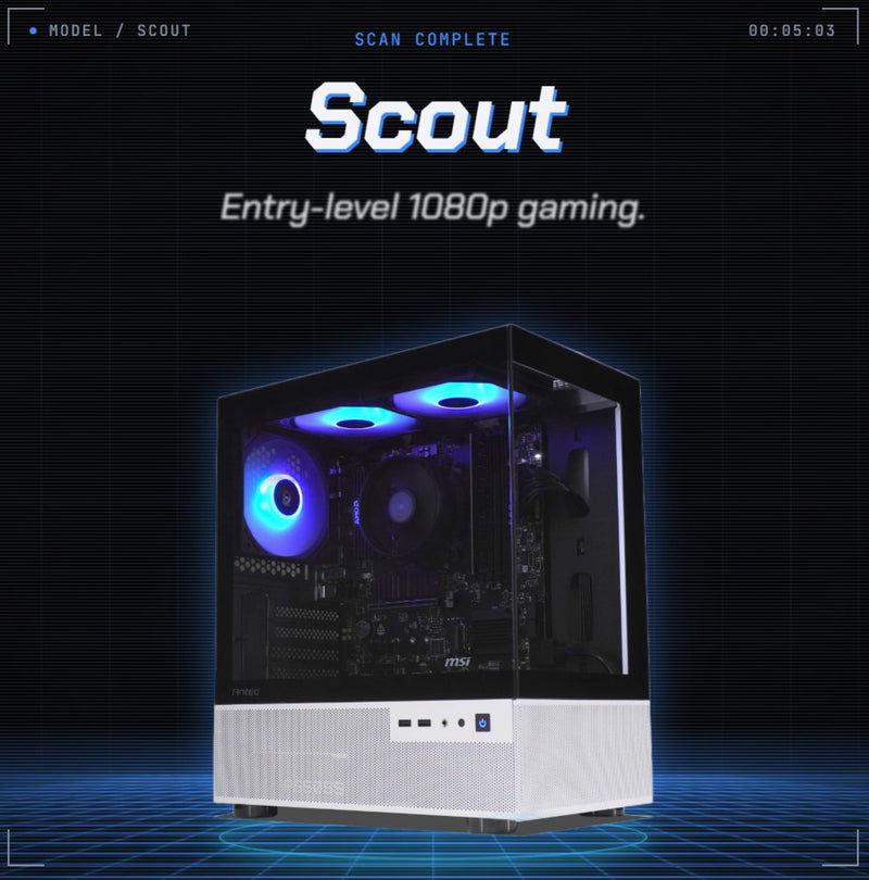 Overview of the Scout Gaming PC Series