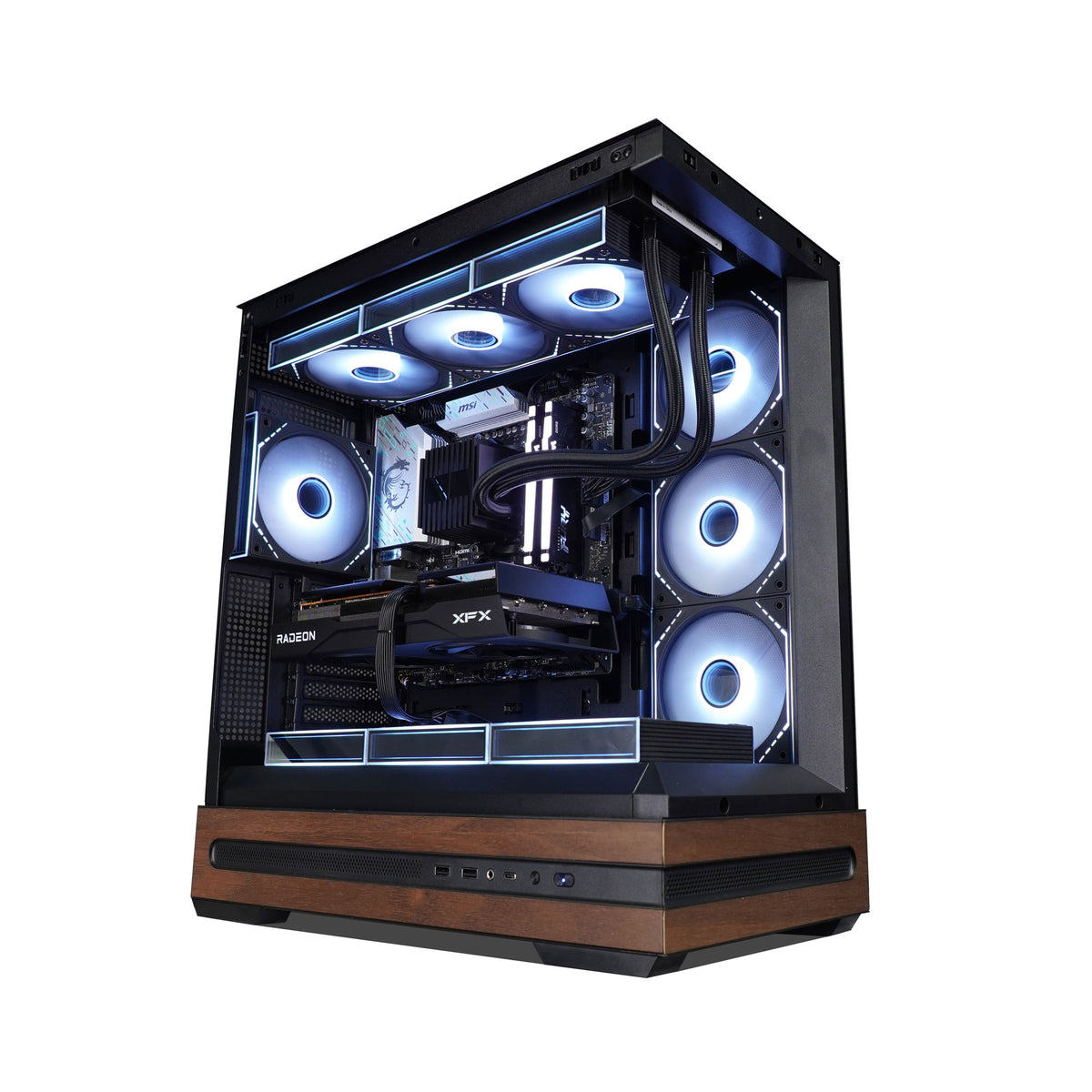 Vitrine Bloom Walnut Gaming PC